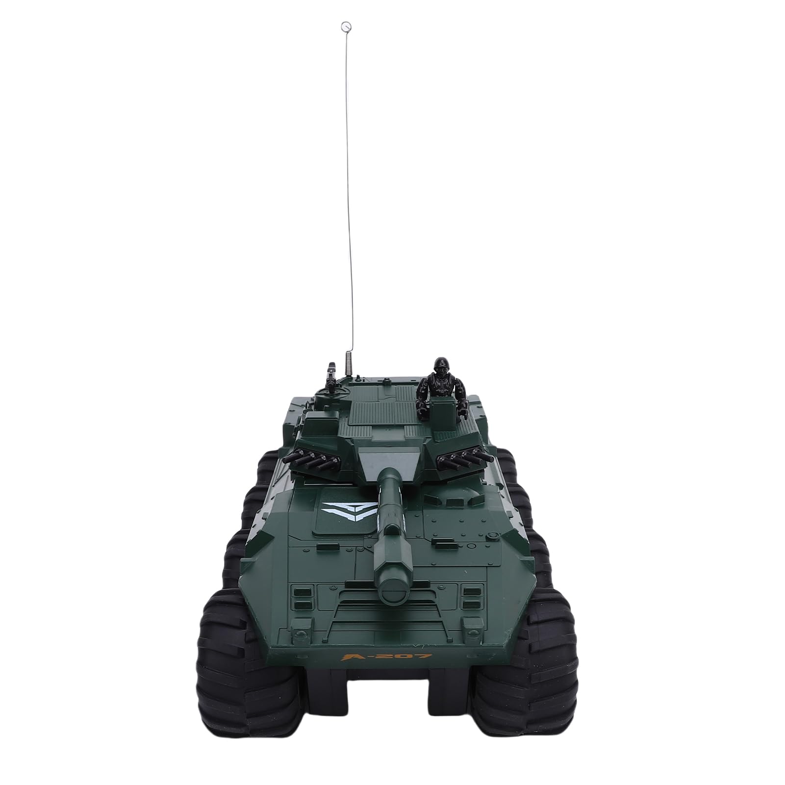 Carro armato RC giocattolo in scala 1/32 2.4GHz anfibio 8 ruote motrici Veicolo telecomandato Rotazione a 360 gradi Arrampicata su tutti i terreni RC Auto per bambini Adulti (Verde 2 batterie)