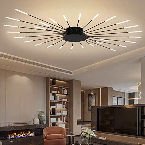 Lumière pendentive noir design pour un éclairage de salon chic et tamisé