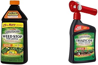 Spectracide Weed Stop Plus Crabgrass Killer & Triazicide Insect Killer for Lawns Concentrates, 32 fl Oz