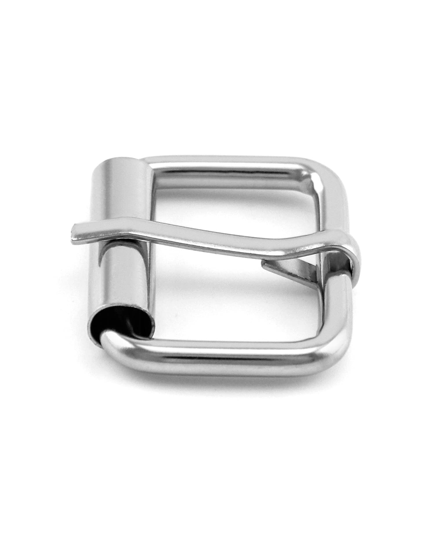 QWORK® 50 stuks zilveren metalen rolgesp, riem hardware pin