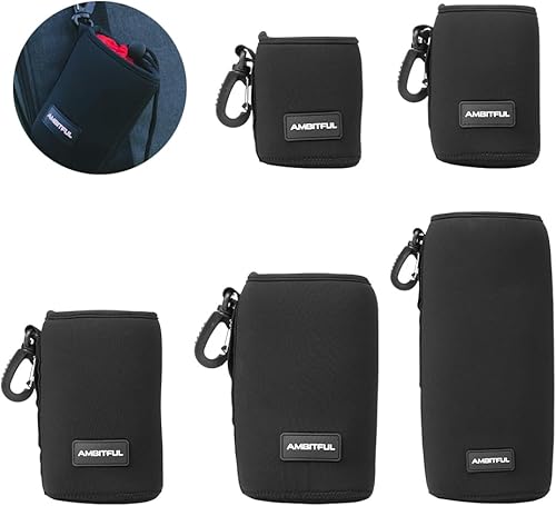 Miniatura 1 de AMBITFUL Bolsa para lentes de Lensball, funda para lentes, con neopreno protector grueso para lente de cámara DSLR para lentes de cámara DSLR para
