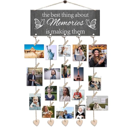 KLVGTIFS Bilderrahmen Collage, Holzbilderrahmen, Fotorahmen Holz, Collage...