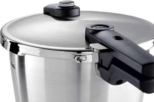 Miniatura 6 de Fissler Vitaquick Premium - Juego de 3 piezas de olla a presión de 3.7 cuartos de galón y 6.3 cuartos de galón con tapa de vidrio