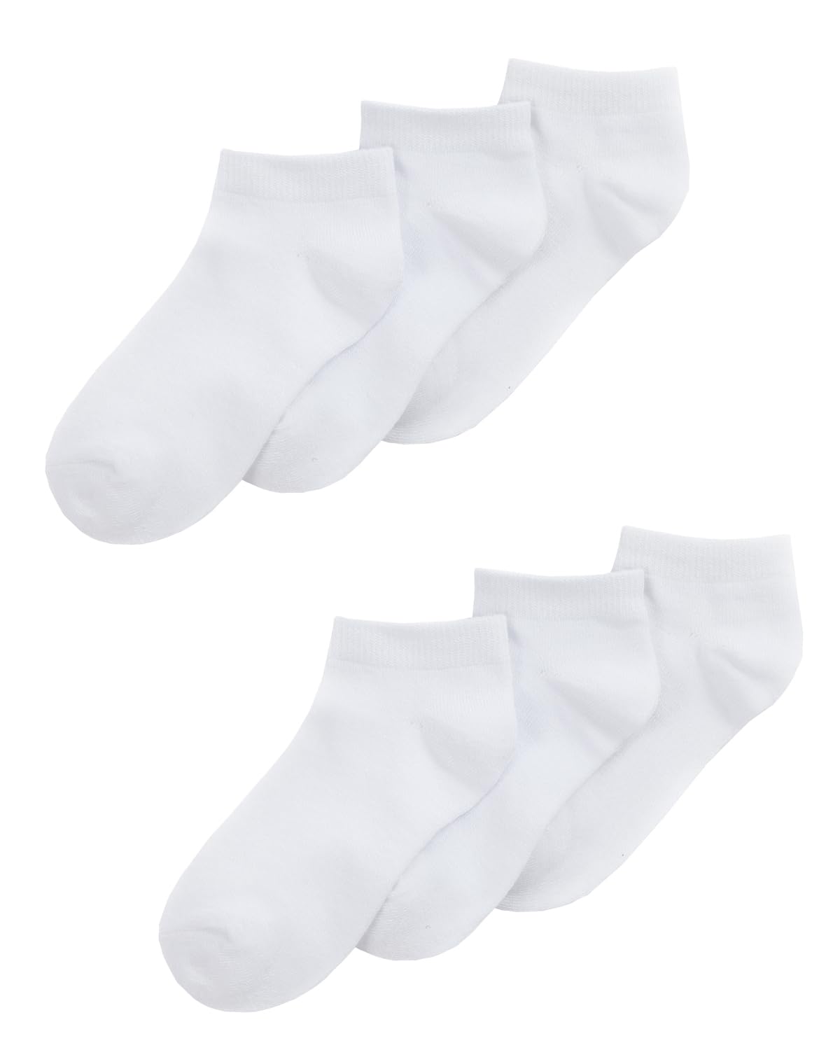 Undercover 12 Pairs Kids Bamboo Trainer Socks 42B795 White 9-12