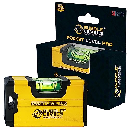 Bubble Levels | Pocket Level Pro | Shockproof Magnetic Mini Spirit Level | DIY Tools