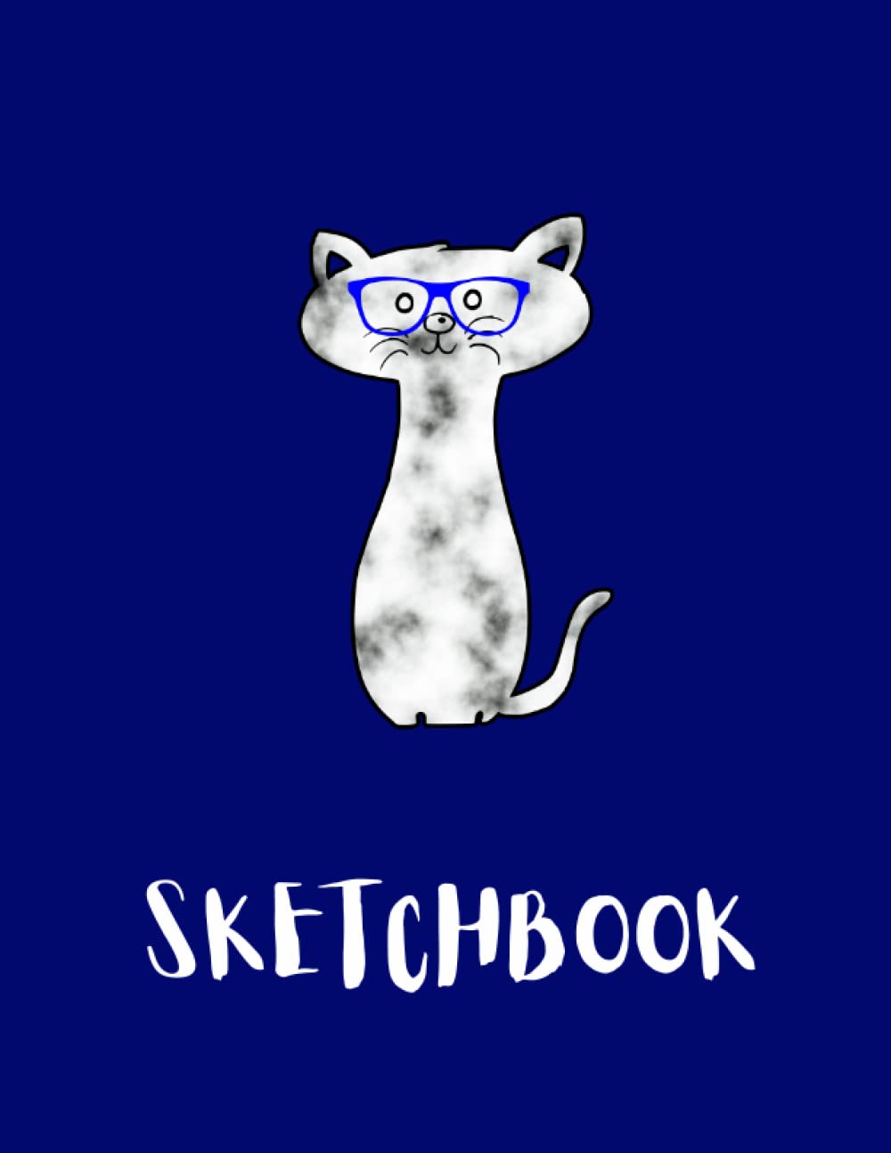 Sketchbook: Love my Cute cat Kitty (8.5 x 11) inches 120 pages, Blank Unlined Paper for Sketching Drawing ,Doodling