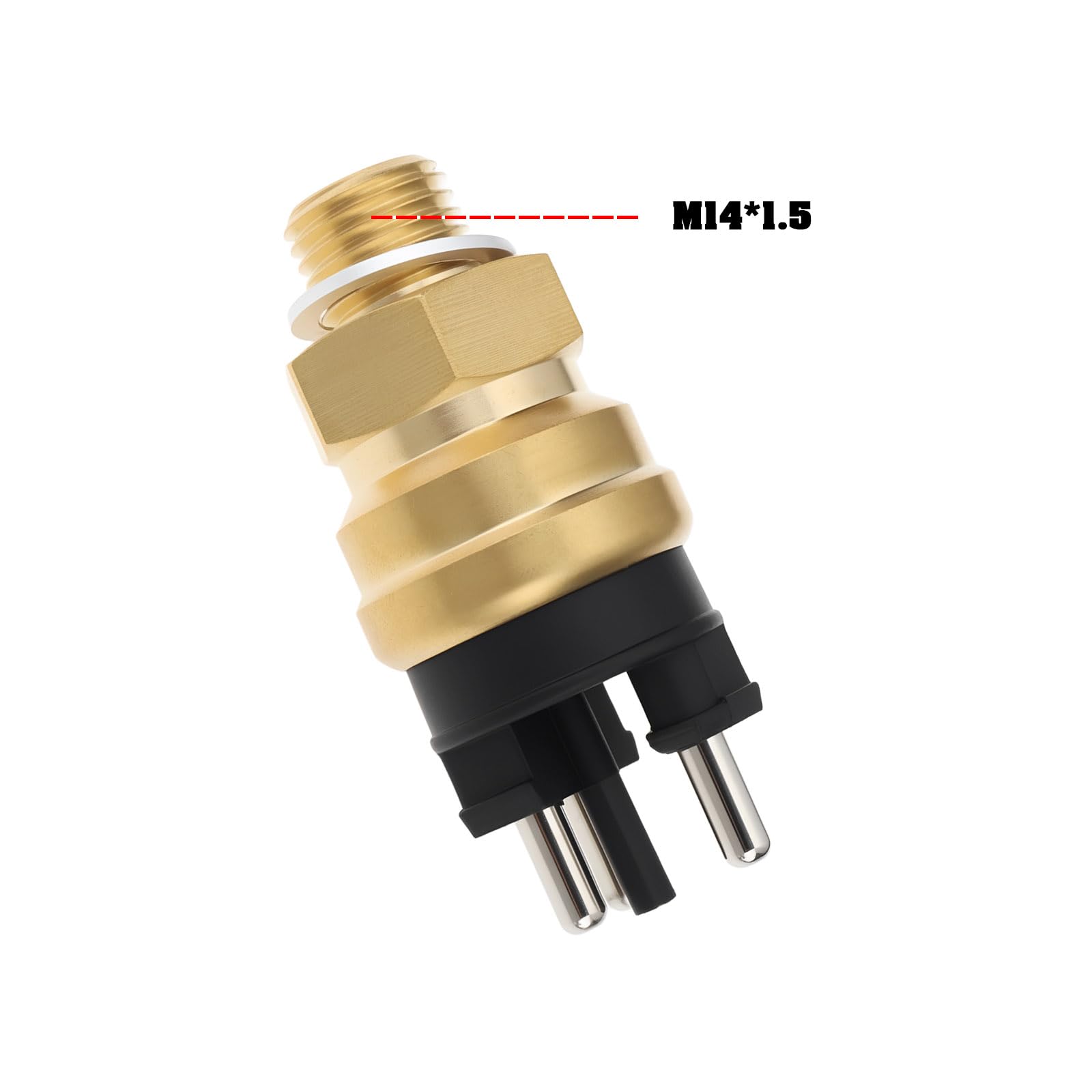 OTOTEC Interruptor Térmico del Ventilador del Enfriador M14x1.5 0065459124 50-0239 Compatible con Mercedes-Benz