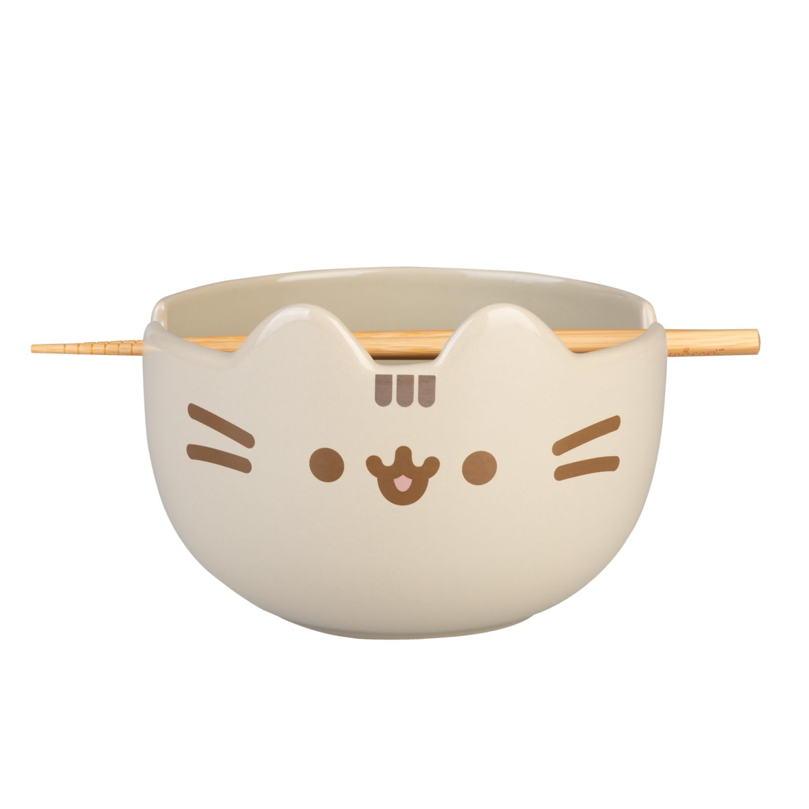 Grupo Erik Ciotola Ramen Gatto Pusheen - Ramen Bowl 900 ml, Ciotole Cucina Giapponese con Bacchette, Adatta per Lavastoviglie e Microonde | Insalatiera Regalo Pusheen Cat