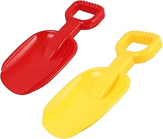 Yardwe Sand Shovel Heavy Duty Beach Sand Shovels 2pcs Short Sand Shovels Durbale Colored Strong Fun Beach Sand Shovel Toy Beach Toys for Kids Gift Mini Sand Shovels