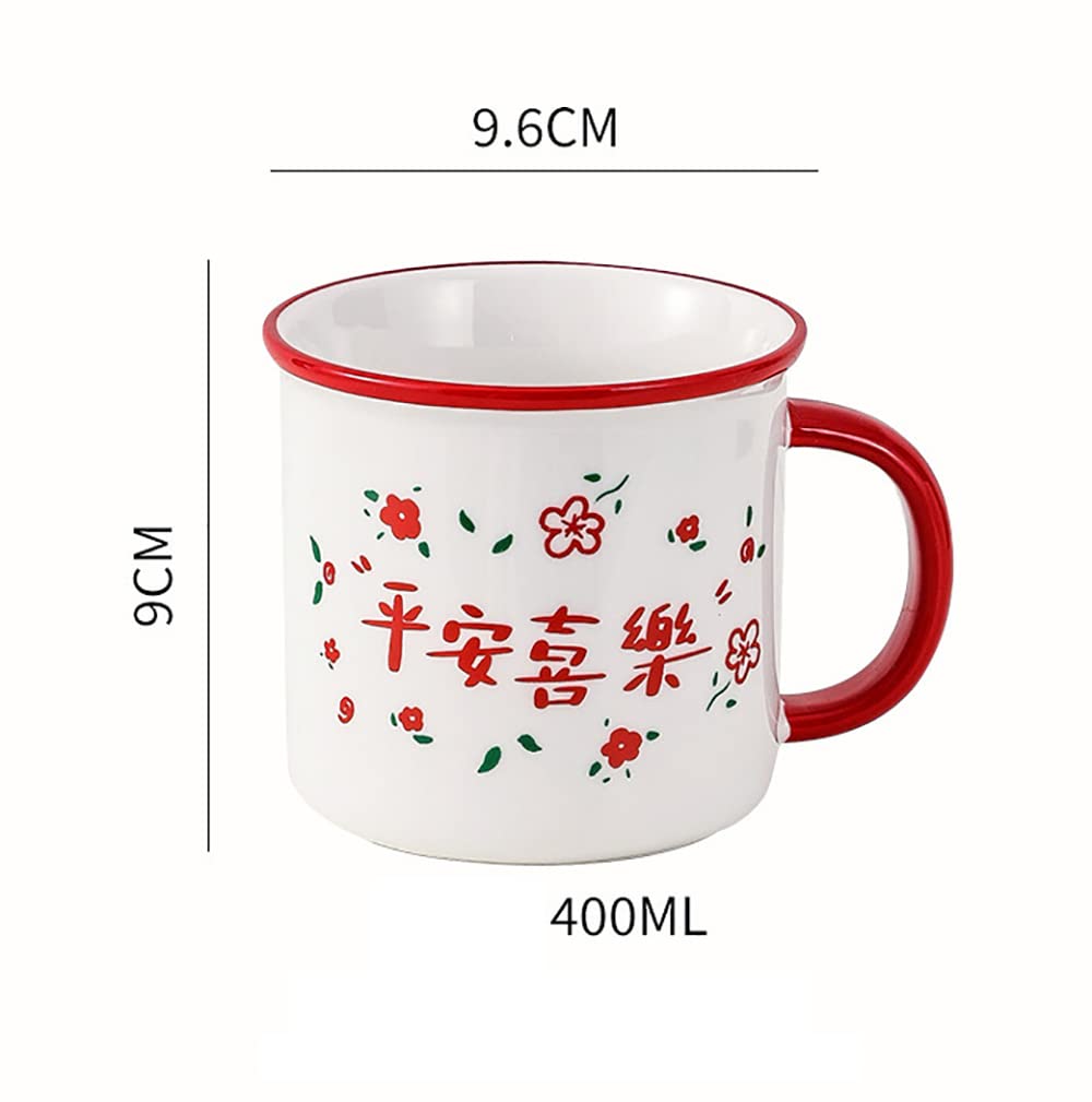 Juego de 4 tazas esmaltadas de viaje, para acampar, duraderas y gruesas, para el hogar y la oficina al aire libre (rojo)