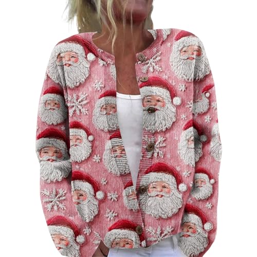 Women's Funny Fall Winter Long Sleeve Animal Dog...