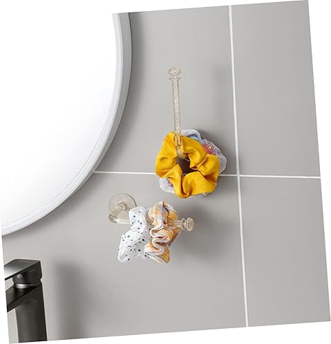 Miniatura 2 de SOESFOUFU 6 ganchos de pared para el cabello, colgador de ropa, estante de secado de ropa, soporte para corbatas para el cabello, organizador de