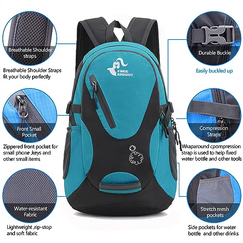 Bseash Small 20L Outdoor Hiking Backpack, Lightweight Waterproof Travel Daypack for Kids Girls Boys Camping Cycling Riding - Image 3