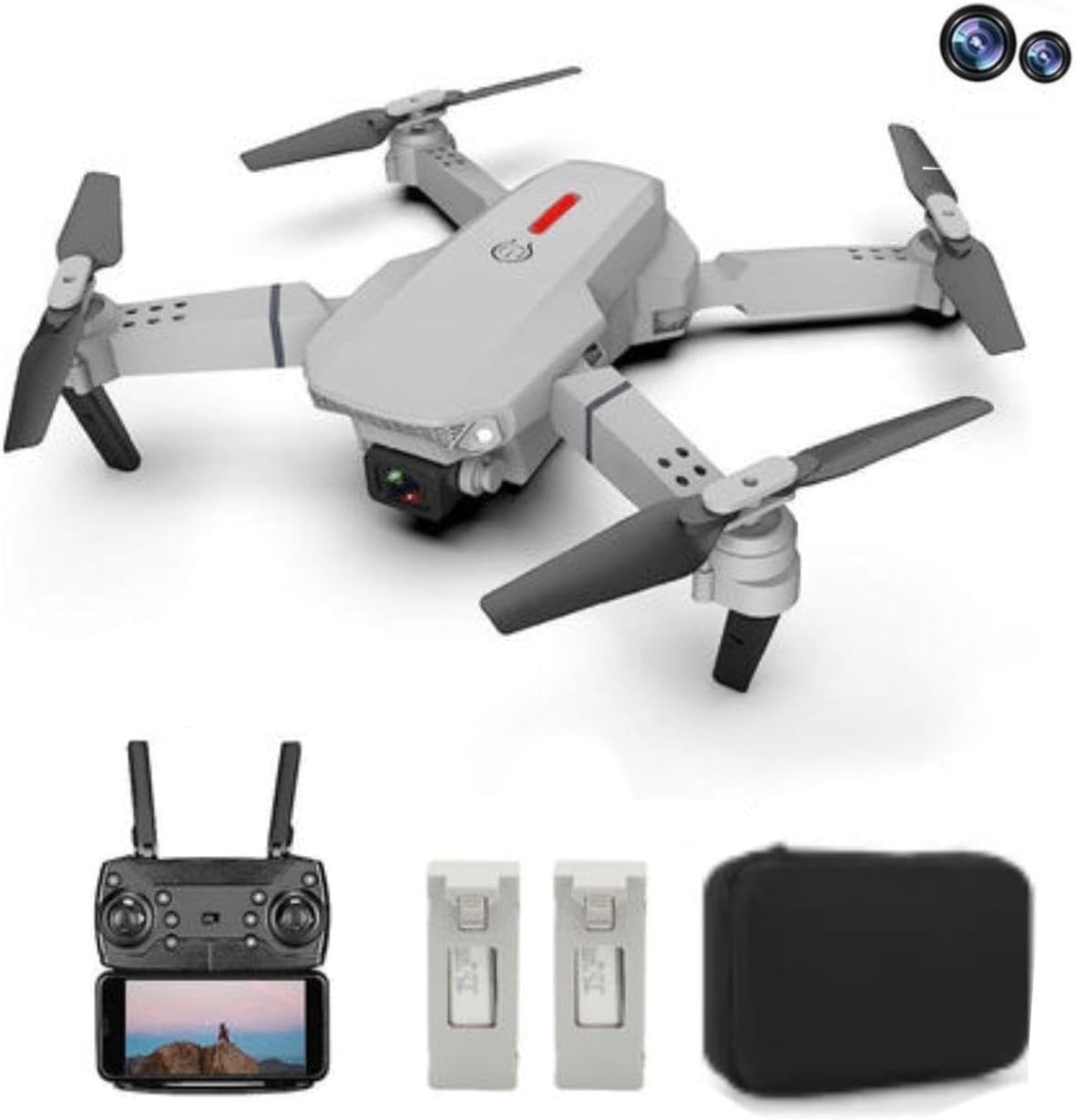E88 Pro Drone 4k With High Definition Camera WiFi FPV Foldable Drone 2.4G 6 Axis RC Quadcopter Altitude Hold