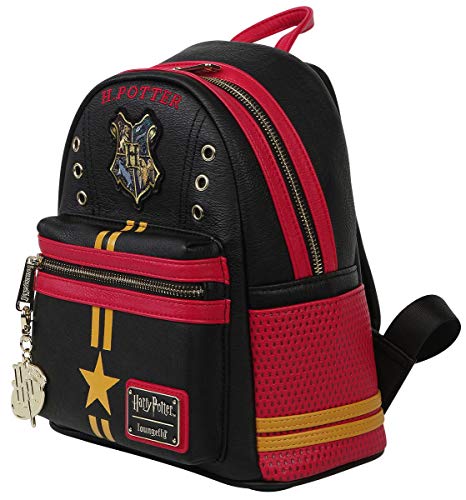 Harry Potter Loungefly: Hogwarts Mujer Mini Mochilas Negro  Semi piel