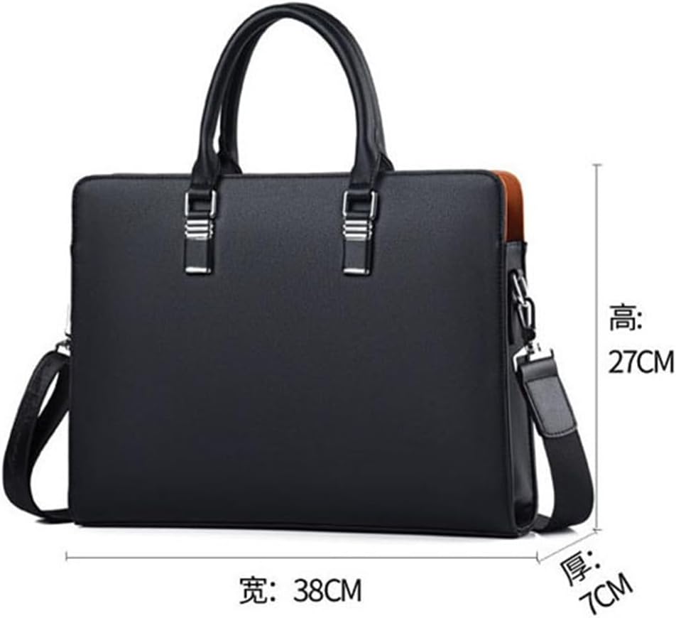 Men's Shi Handbags Casual Shoulder Crossbody Bags Large Capacity Business Color Collision Briefcase Male Models