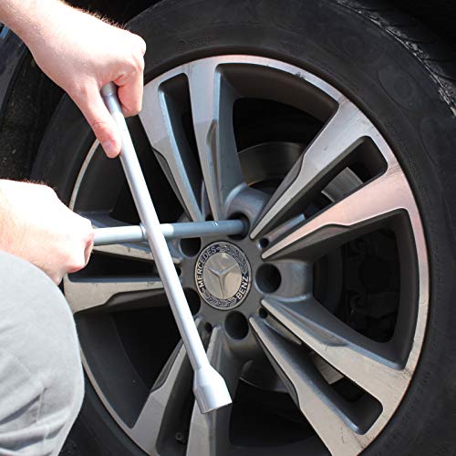 Goodyear Professional Fixed 4 Way Cross Wheel Wrench Nut 17/19/ 21 / 23mm Car Truck Van Tyre Heavy Duty 2 Goodyear Professional Fixed 4 Way Cross Wheel Wrench Nut 17/19/ 21 / 23mm Car Truck Van Tyre Heavy Duty - Image 2