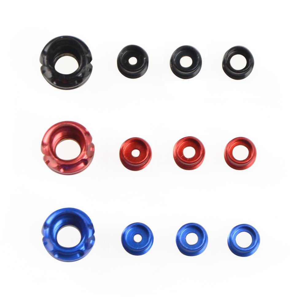 SHARROW Peep Sight 45/37 Grados Vivienda de Aluminio con 3 Piezas Núcleo Interno para Tiro con Arco Compuesto