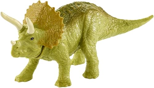 Mini figuras coleccionables de dinosaurios inspiradas en Jurassic World, figura de dinosaurio Triceratops verde ~ Bolsa ciega identificada sin abrir