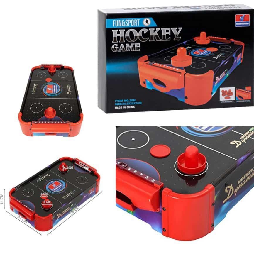 Pihura Air Hockey Table Set for Kids Indoor Sports Game with Light Air Hockey Board Game 4