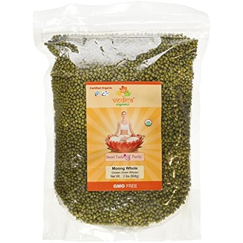 Organic Moong Whole (Green Gram Whole) (2 Lbs) Cover
