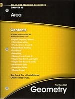Area, Chapter 10, Geometry, All-in-One Teaching Resources 0133688992 Book Cover