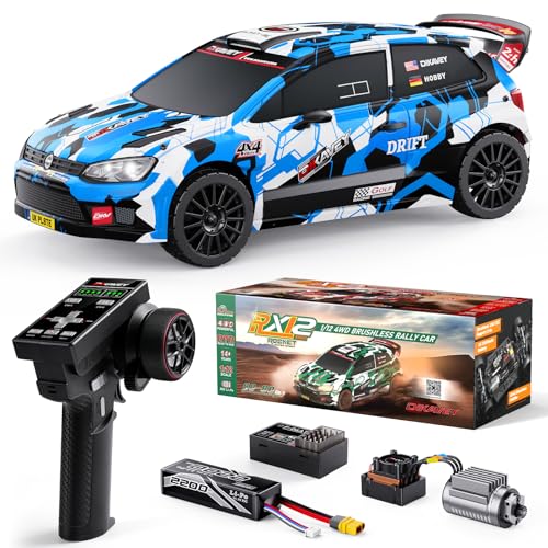DIKAVEY Voiture radiocommandée brushless 1/12 pour Adultes， Buggy radiocommandé Rapide （jusqu'à 80 km/h）， Tout-Terrain， Camion radiocommandé 4x4...