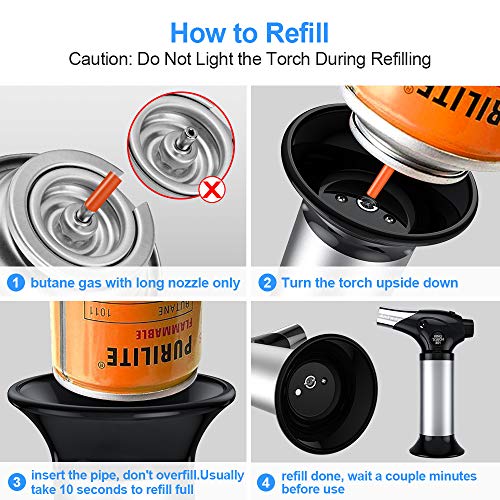 Ankway bunsenbrenner für die Küche Butangasbrenner für Edelstahl und Aluminium Legierung - Butan einbegriffen Nicht – Bild 7