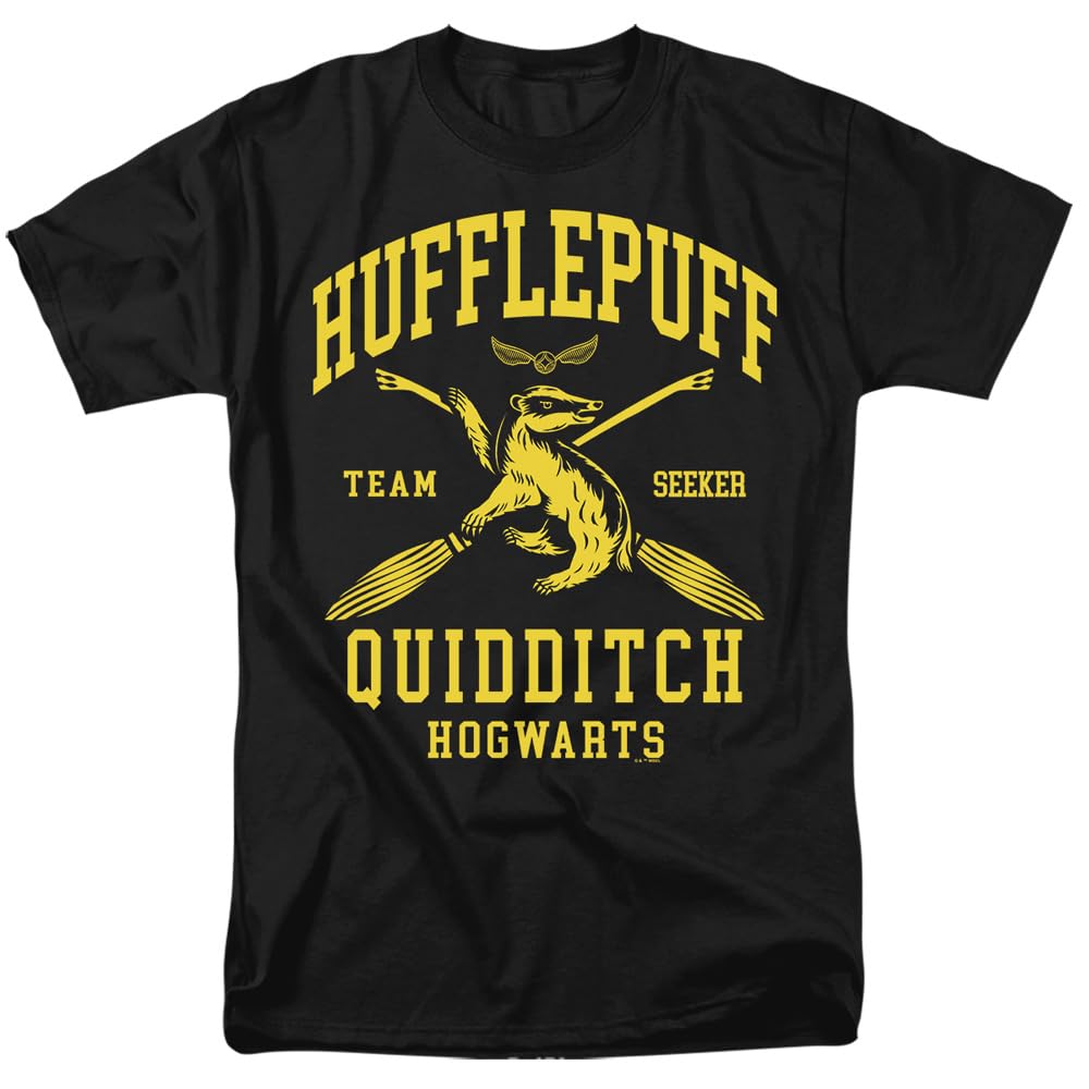 Harry Potter Hogwarts Houses Quidditch Team Unisex Adult T Shirt
