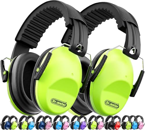 Image of Dr.meter Kids Ear Protection Ear Muffs, Noise Cancelling Headphones for Kids Adults, 27.4SNR Toddler Noise Reduction Earmuffs for Autism Sensory in Monster Jam Mowing Fireworks Concert Air Show