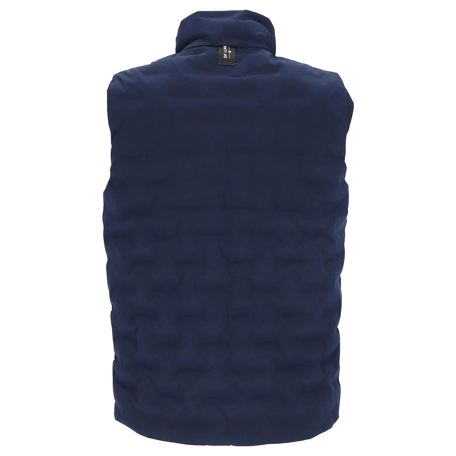 Dry Fashion Gilet trapuntato da uomo, con colletto alto, trapuntato, vestibilità sportiva
