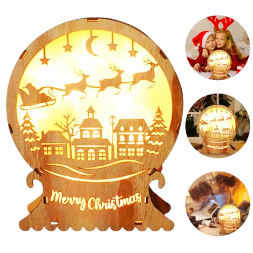 Weihnachtsdeko Innen LED Weihnachtsbeleuchtung Aus Holz,...