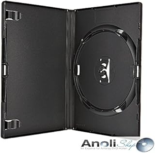 Amaray Set of 25 DVD Cases Single Disc 14 mm Black