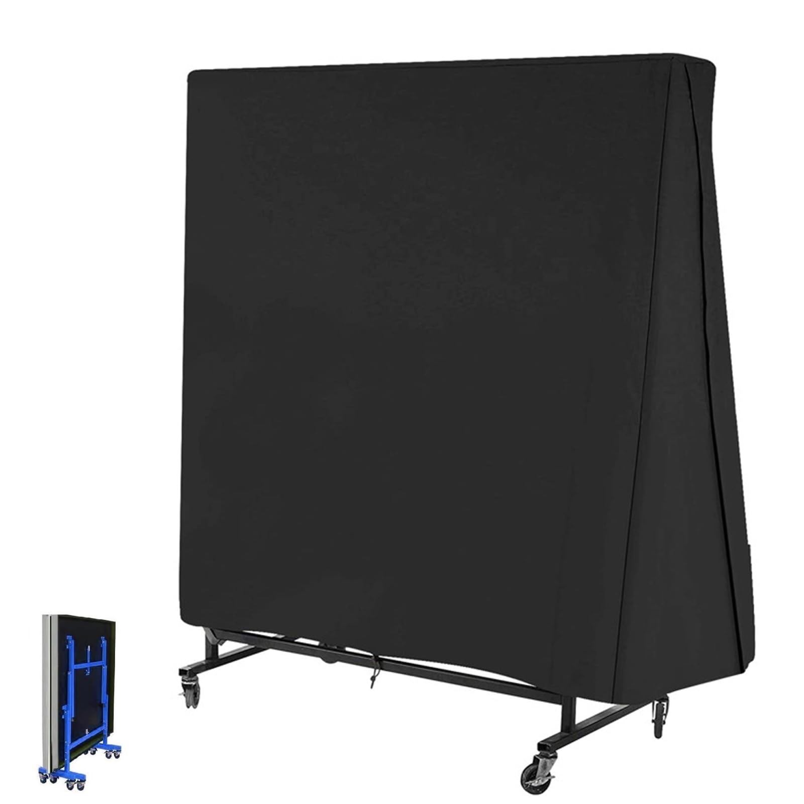 Copertura per Tavolo da Ping Pong,21 0D Oxford Coperture Protettiva per Tavoli da Ping Pong Esterno, Impermeabile Telo di Protezione per Tavolo Ping Pong per Interni Esterni(Size:165 x 70 x 185cm,Col