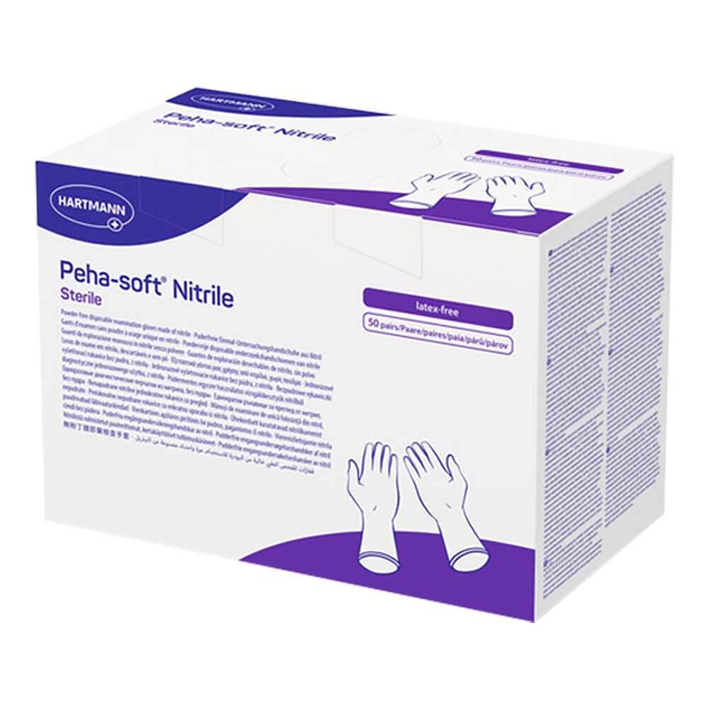 PEHA-Soft nitrile senza polvere US di guanti sterili, misura M