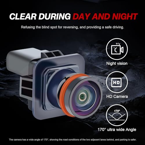 Image of Rear View Backup Camera EG1Z19G490A Compatible with Ford Taurus 2013 2014 2015 2016 2017 2018 2019 Parking Assist Camera EG1Z-19G490-A DG1Z19G490A