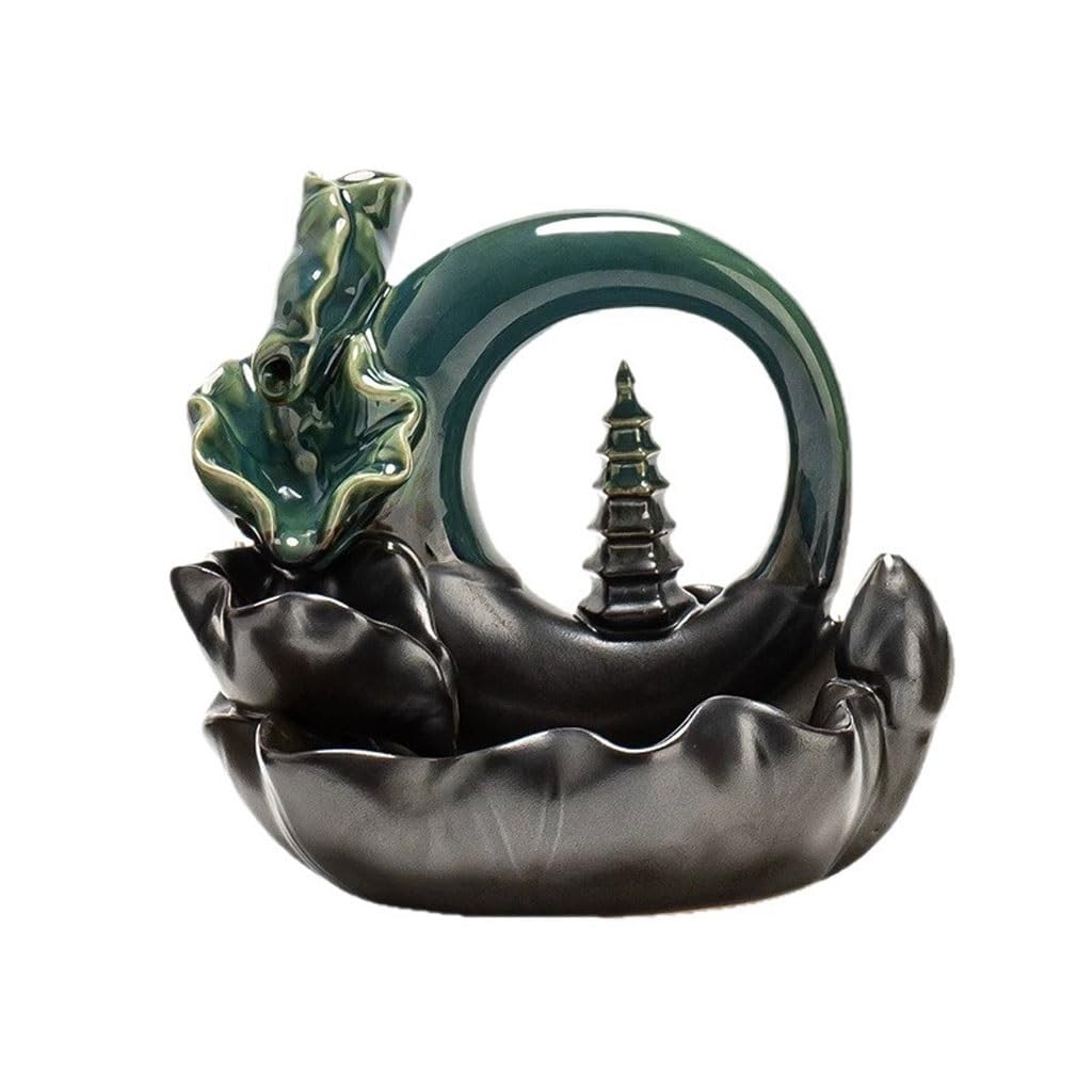 Incense Burner Creative Ceramic Backflow Incense Burner, A Decorative Craft For Home And Study Waterfall Incense Burne