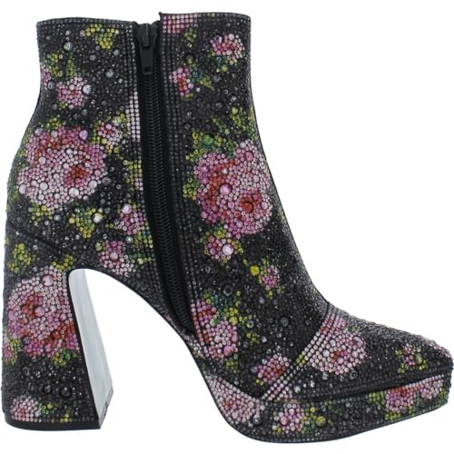 Betsey Johnson Womens Della Rhinestone Pointed Toe Ankle Boots2