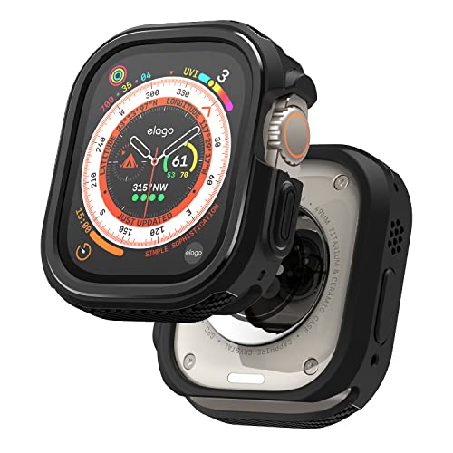 yelagoz Apple Watch Ultra 3 2 1 49 mm Ή P[X ϏՌ y Vv یP[X AppleEHb` \tg TPU Jo[ AbvEHb`EgP[X [ AppleWatchUltra AbvEHb`E