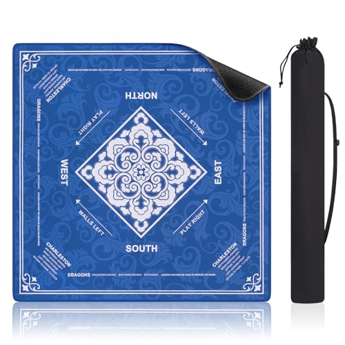 Shipped Rolled Mahjong Mat with Rules Without Creases 3mm 32.5 x 32.5