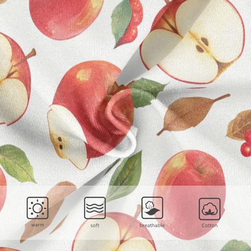 Wusikd Red Apple Girls' Underwear Cotton Girls Briefs Soft Toddler Underwear 2T3