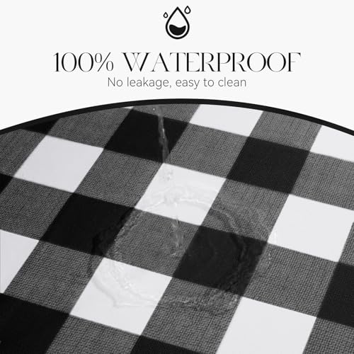 Nappe rectangulaire vinyle 137x304 cm imperméable noire - 3