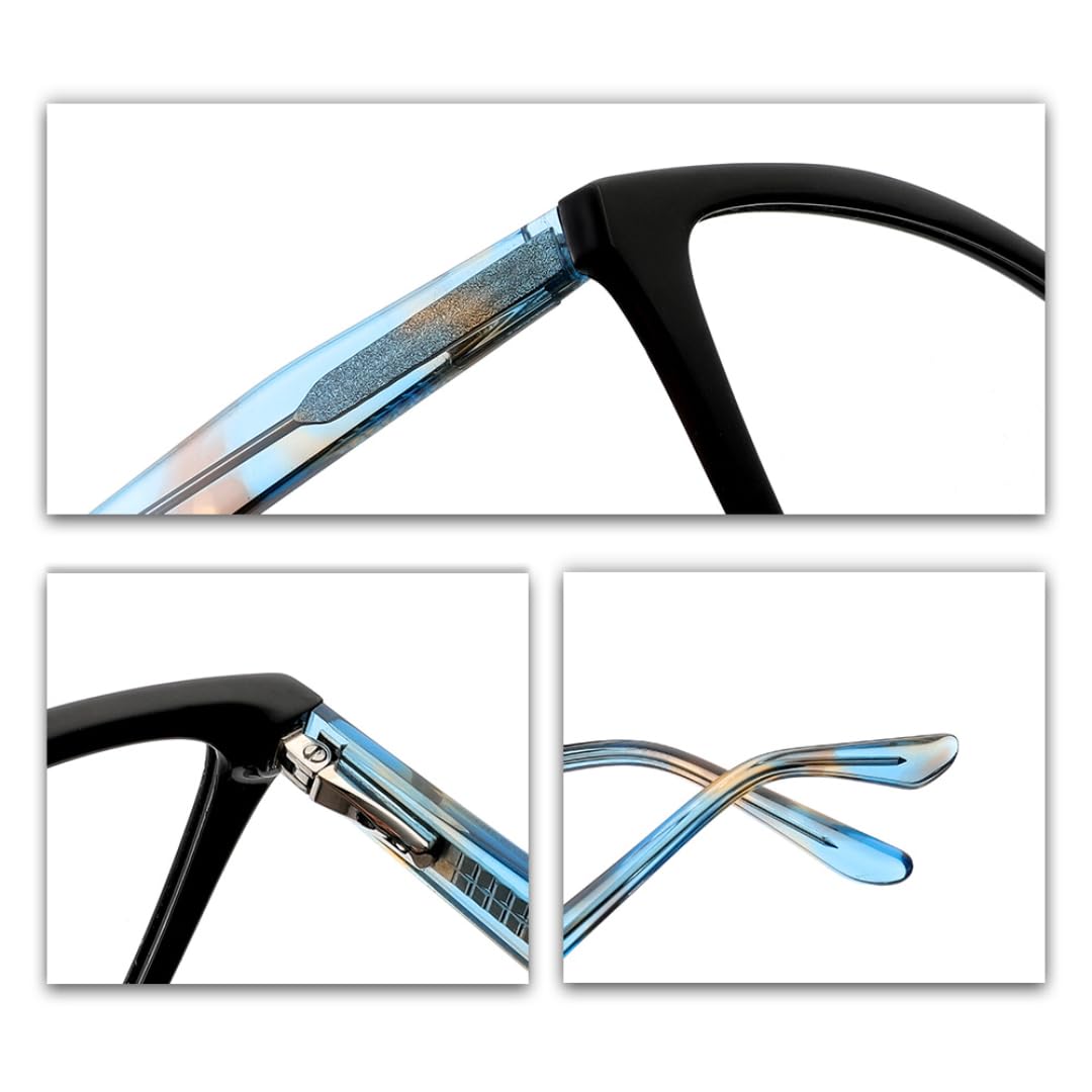 Gafas de sol extragrandes estilo ojo de gato con patillas y montura sólida de lujo.