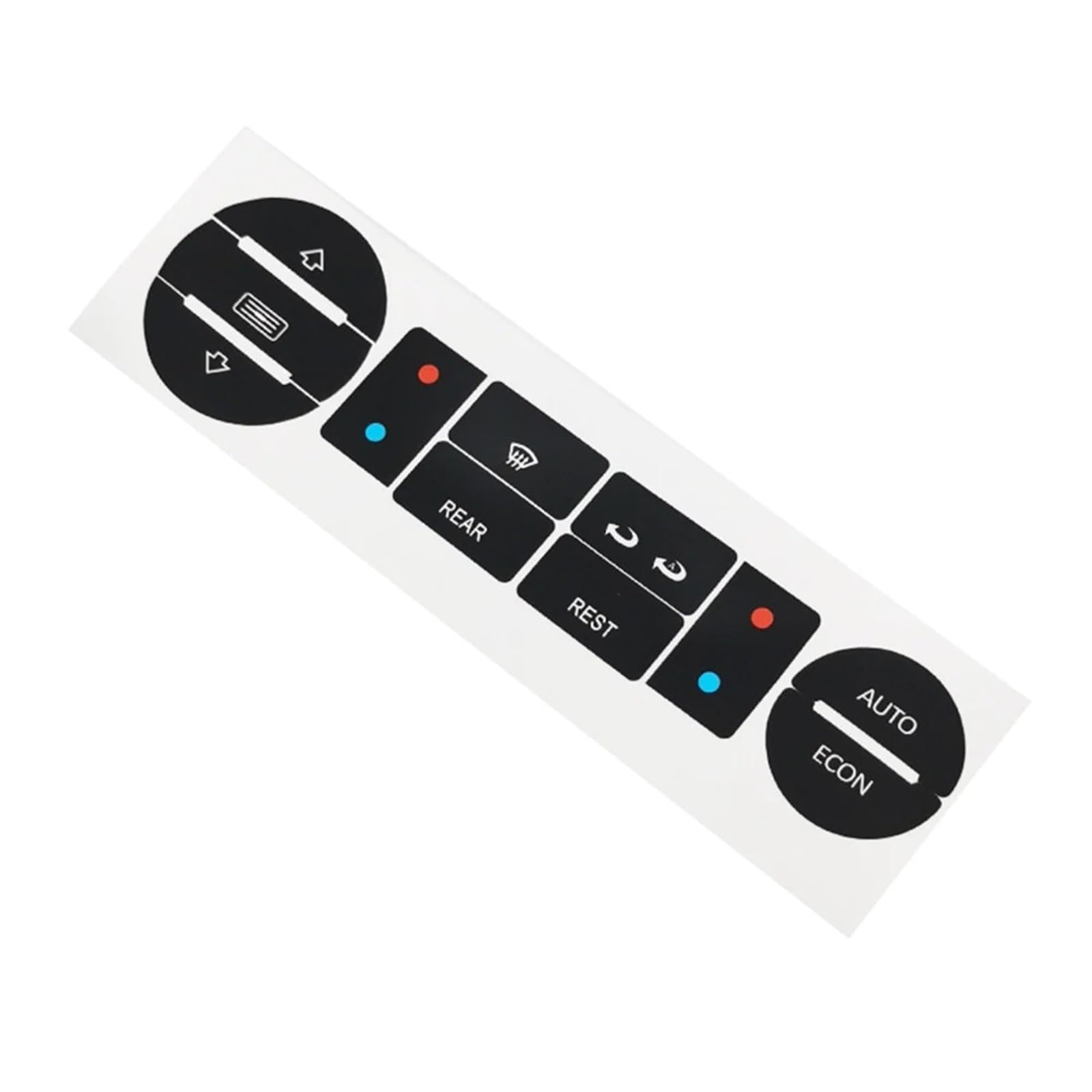 Dash Button Stickers Compatible with T5 for T6 1 Pcs Car Climate Control Worn Peeling Buttons Stickers Decals Repair Button Knob Switch