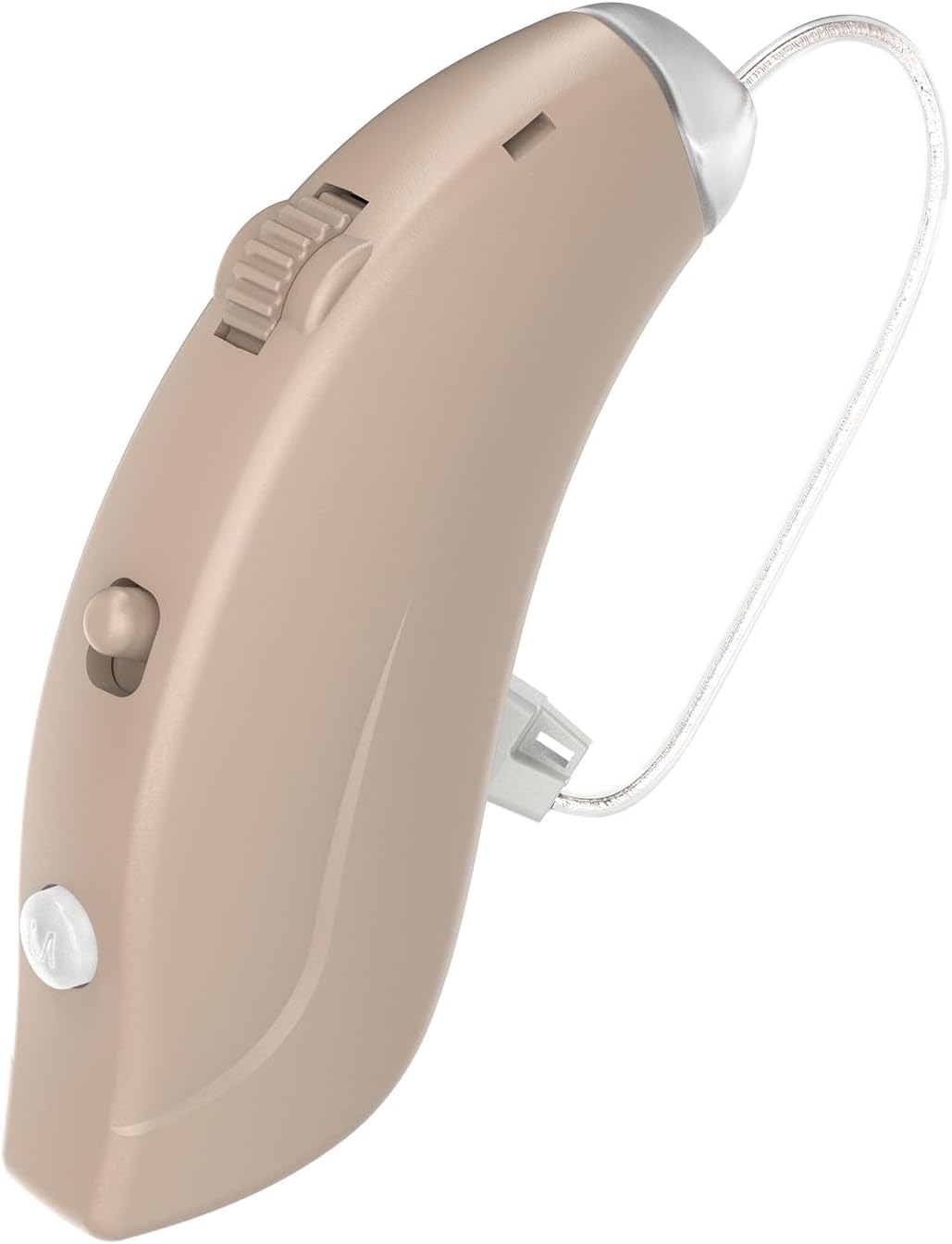 Hearing Aids for Seniors Rechargeable Hearing Aids Amplifiers with Bluetooth for Single Right Ear Hearing Loss Behind-The-Ear Ear Aid, Skin