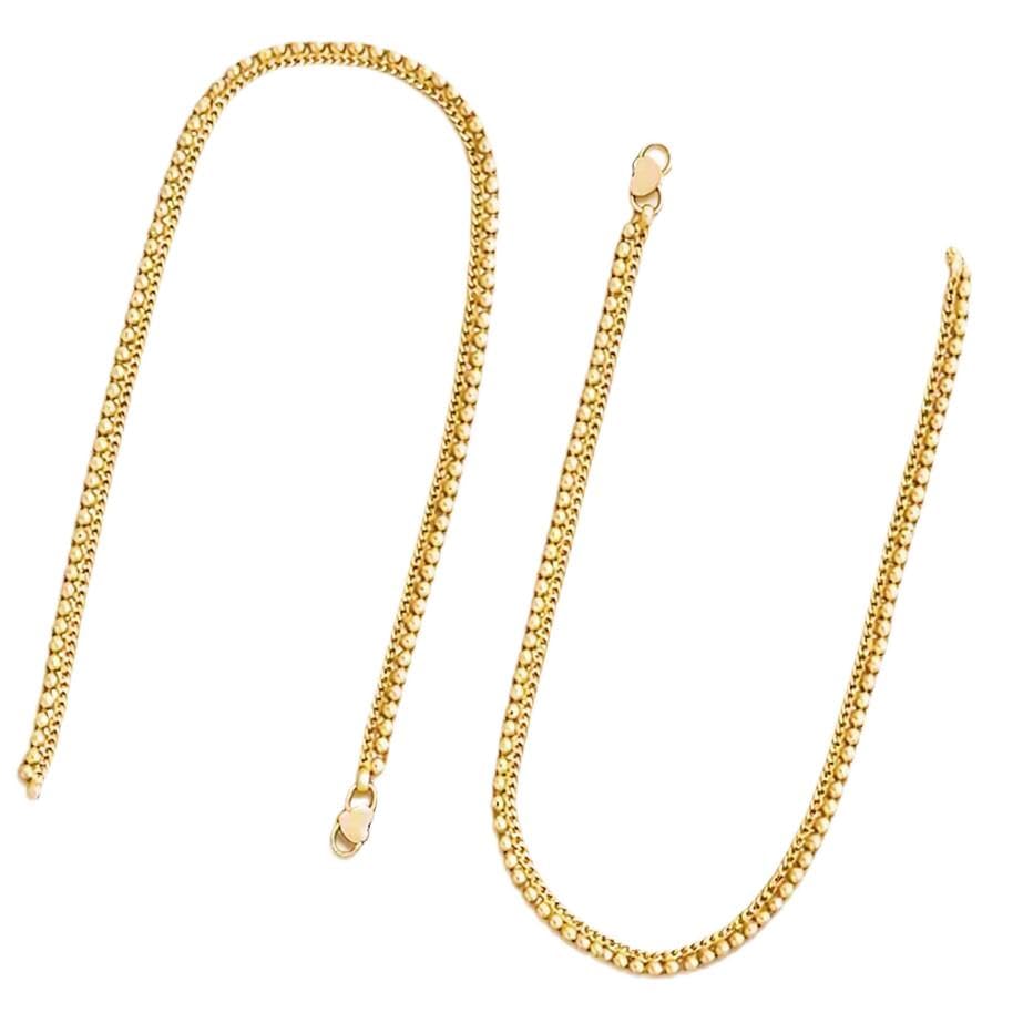 Gold-Toned Beaded Chain Anklet for Women, Set of 2-picture-25