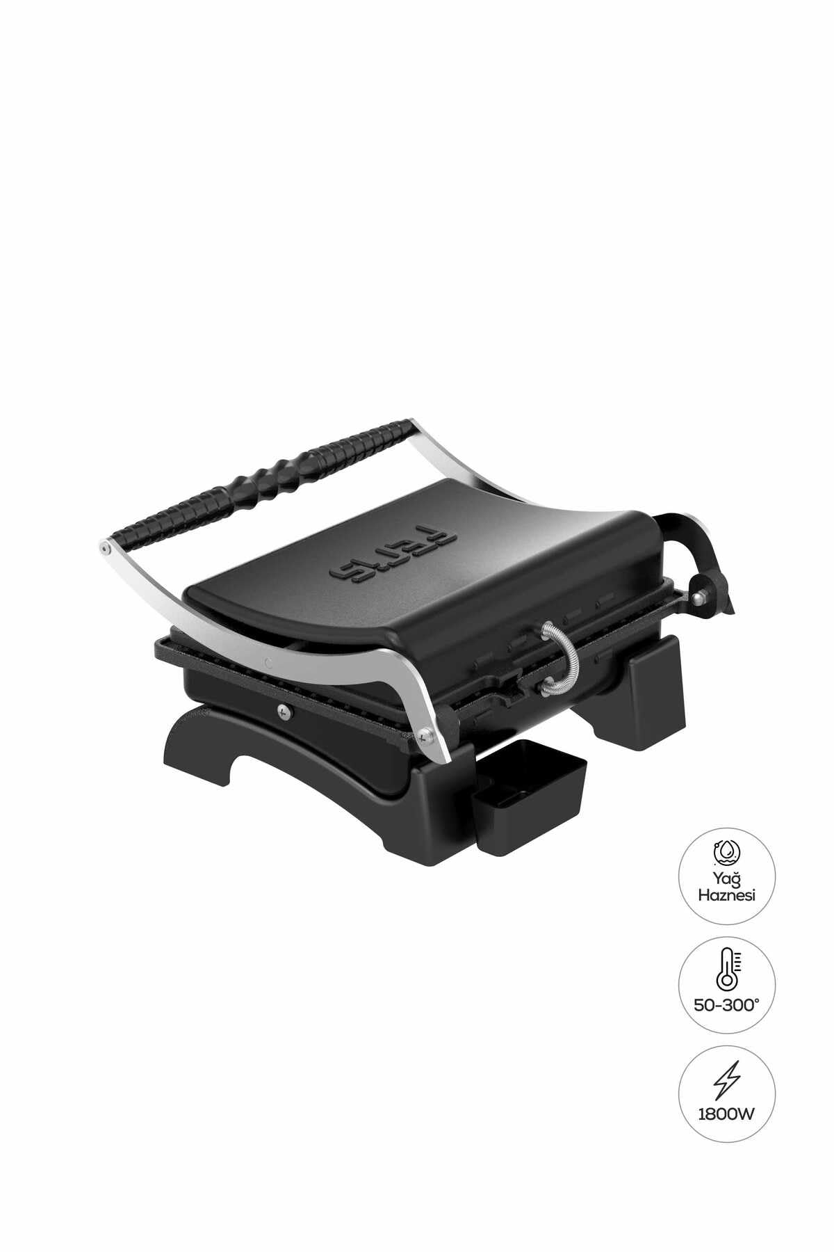 Feris Döküm Tost Makinesi Siyah