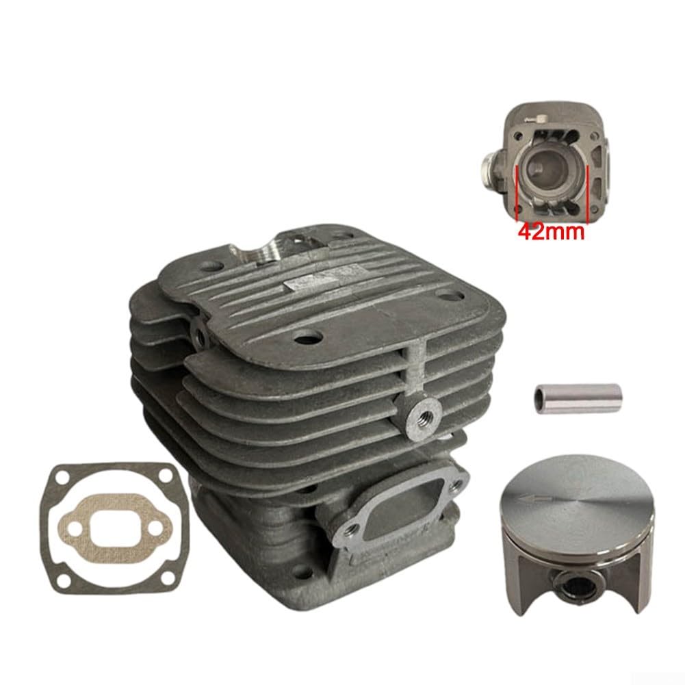 Cylindre de 42 mm pour kit de montage à piston pour tronçonneuse PS-350 PS-351 PS-420 PS-421 Kit de cylindre de rechange (A)