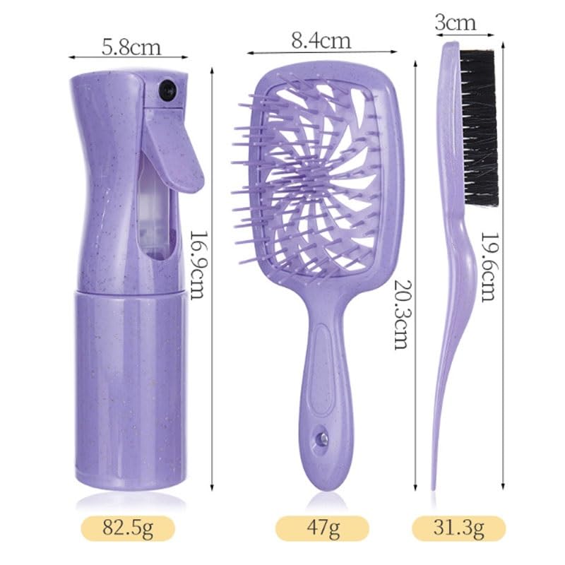 Hair Styling Comb Fluffy Makeup Continuous Spray Bottle Set