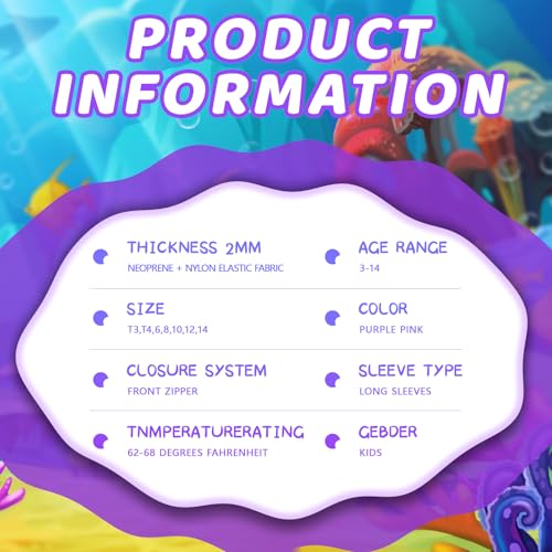 Kids Wetsuit Top para Niños y Niñas 2mm 3mm Neopreno Manga Larga con Cierre Frontal Chaqueta Térmica para Natación Surf y Paseo en Bote miniatura 3